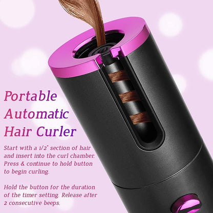 Wireless Auto Rotate Ceramic Hair Curler