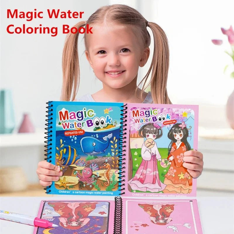 Magic Water  Coloring Book | Buy 1 Get 1 FREE ❤️🎁