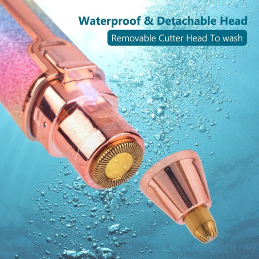 2 in 1 Facial Hair Remover & Eyebrow Trimmer 😍 | Rechargeable 🔋⚡ |